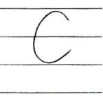 英語の筆記体を書いてみよう　C　c　Cursive alphabet