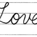 筆記体で書こう　”I Love You” in cursive