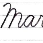 筆記体で書こう　”March” & ”May” in cursive
